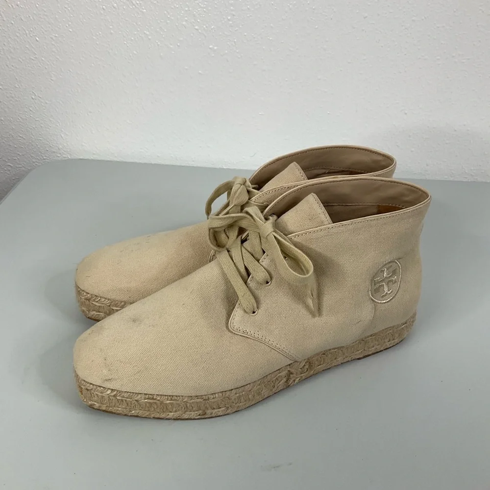 Tory Burch Rios Lace Up Espadrille Shoe Size 9‎